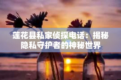 莲花县私家侦探电话：揭秘隐私守护者的神秘世界