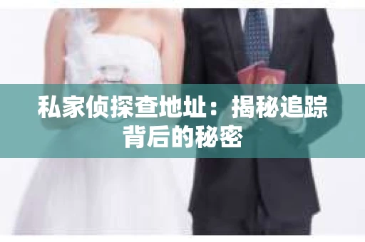 私家侦探查地址：揭秘追踪背后的秘密