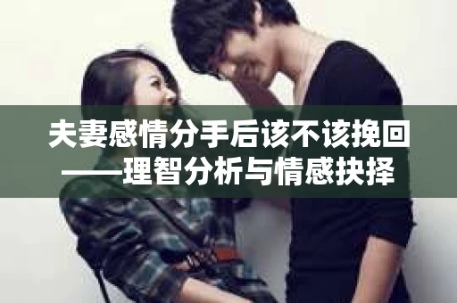 夫妻感情分手后该不该挽回——理智分析与情感抉择