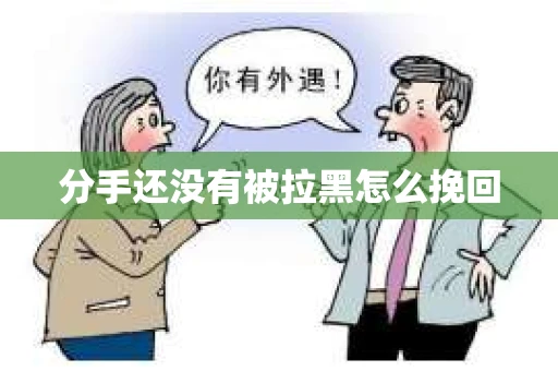 分手还没有被拉黑怎么挽回