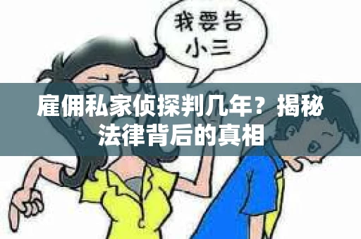 雇佣私家侦探判几年？揭秘法律背后的真相