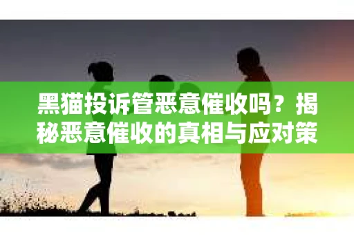 黑猫投诉管恶意催收吗？揭秘恶意催收的真相与应对策略