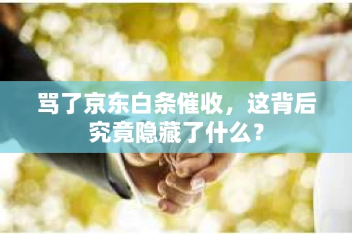 骂了京东白条催收，这背后究竟隐藏了什么？