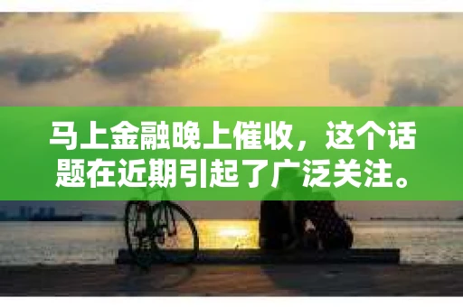 马上金融晚上催收，这个话题在近期引起了广泛关注。作为一名专业律师，我想和大家聊聊关于晚上催收的一些法律问题和应对策略。