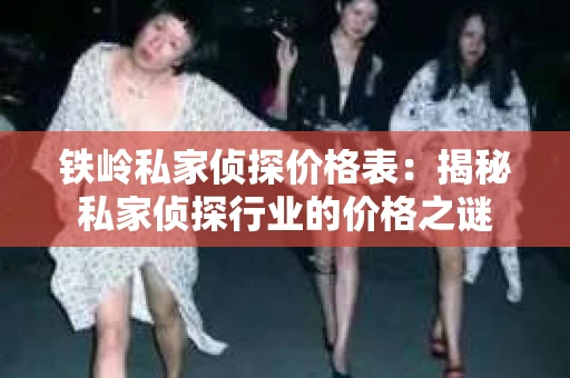 铁岭私家侦探价格表：揭秘私家侦探行业的价格之谜