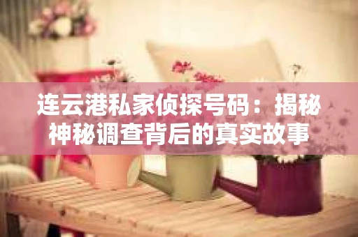 连云港私家侦探号码：揭秘神秘调查背后的真实故事
