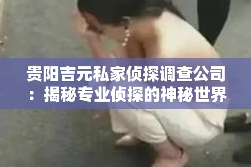 贵阳吉元私家侦探调查公司：揭秘专业侦探的神秘世界